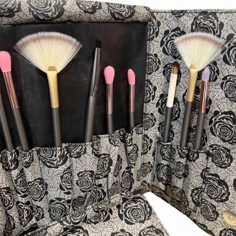 Lot of 2 NEW Boutique Foldable Makeup Brush Holder Organizer